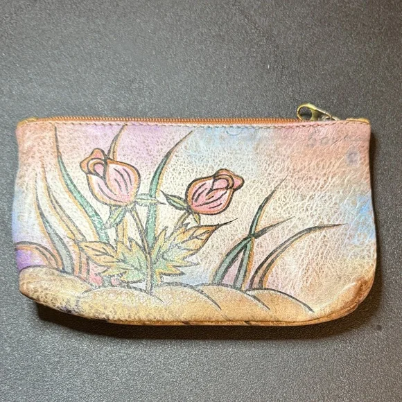 Anuschka Hand Painted Change Purse - Picture 2 of 2